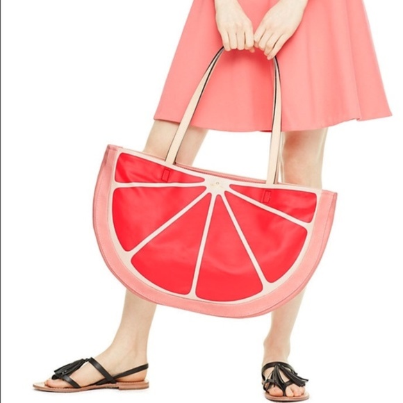 kate spade Handbags - Kate Spade Pink Grapefruit Large Tote NWT